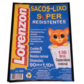 695 - Sacos para lixo Super resistentes 130 litros