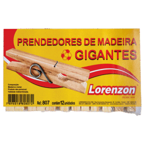 807 - Prendedor de madeira Gigante